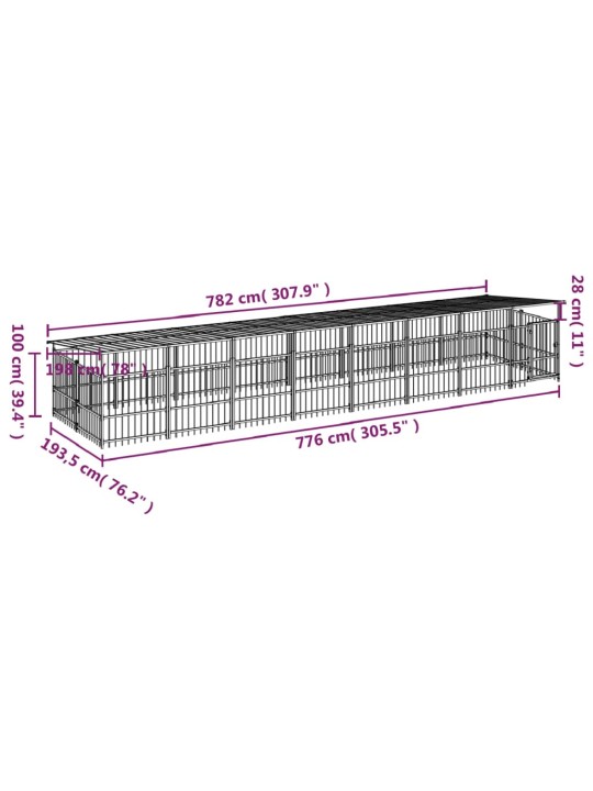 Koeraaedik katusega, teras, 15,02 m²