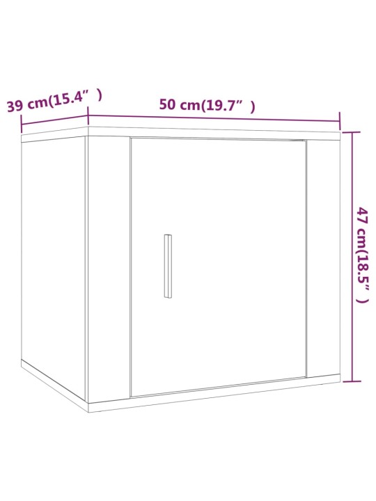 Öökapid 2 tk, must, 50 x 39 x 47 cm