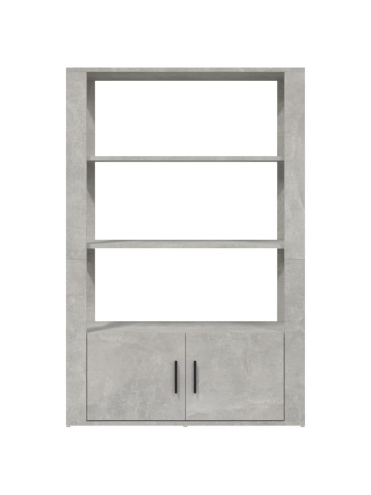 Puhvetkapp, betoonhall, 80x30x119,5 cm, tehispuit