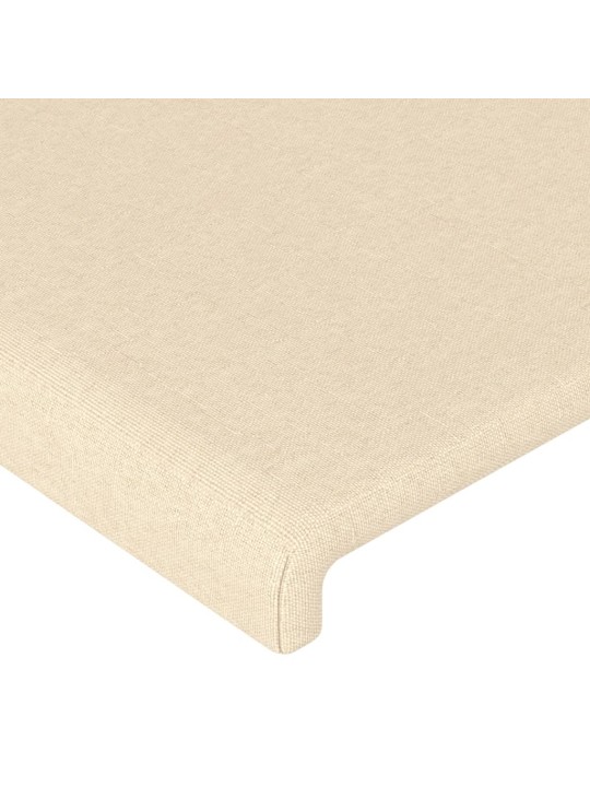 Voodipeatsid 2 tk, kreemjas, 90x5x78/88 cm, kangas