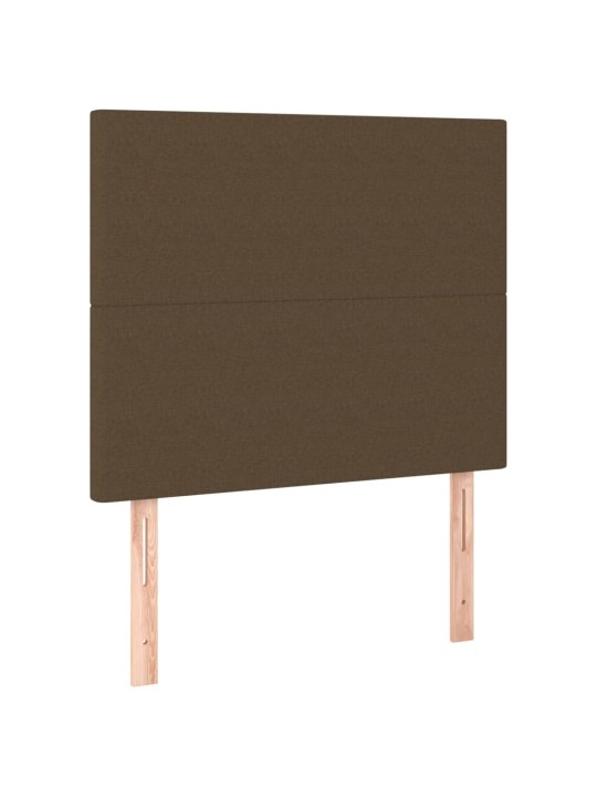 Voodipeatsid 2 tk, tumepruun, 100x5x78/88 cm, kangas