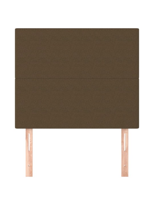 Voodipeatsid 2 tk, tumepruun, 100x5x78/88 cm, kangas