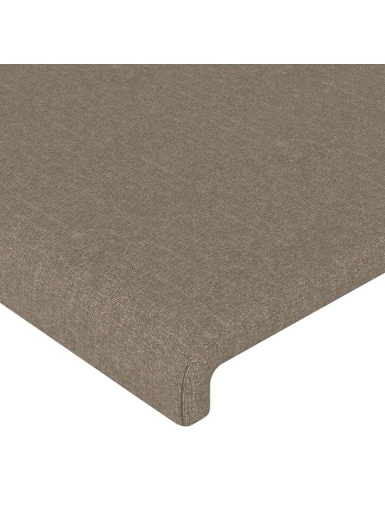 Voodipeatsid 4 tk, pruunikashall, 72x5x78/88 cm, kangas