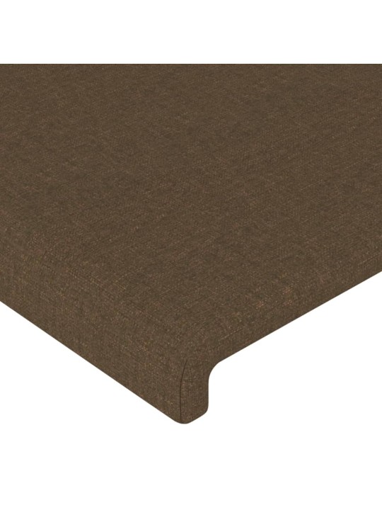Voodipeatsid 4 tk, tumepruun, 100x5x78/88 cm, kangas