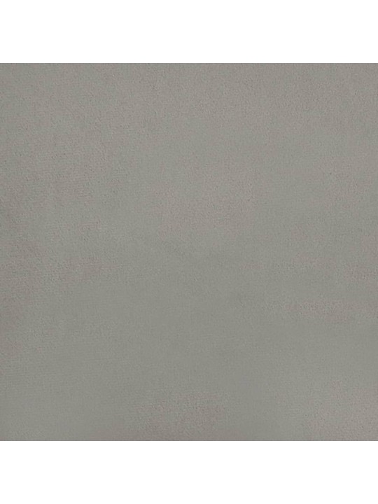 Voodipeatsid 2 tk, helehall, 90x5x78/88 cm, samet