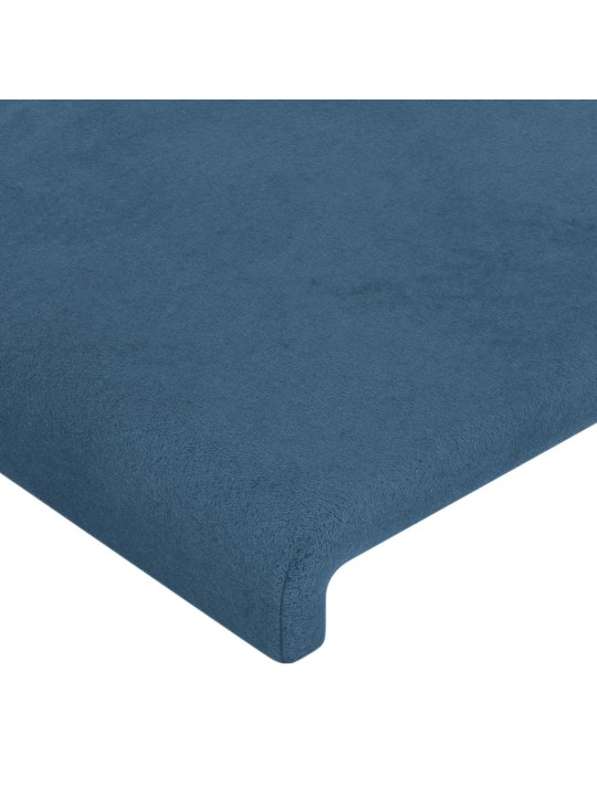 Voodipeatsid 2 tk, tumesinine, 90x5x78/88 cm, samet