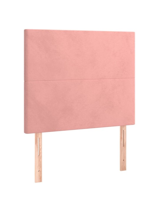Voodipeatsid 2 tk, roosa, 100x5x78/88 cm, samet