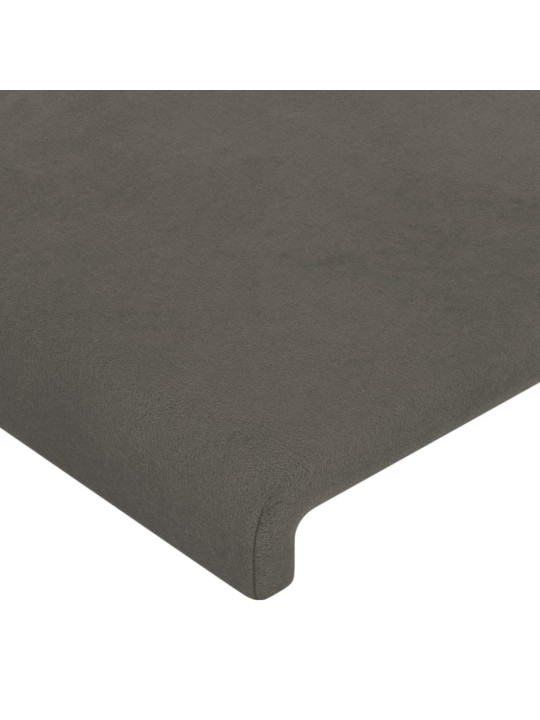 Voodipeatsid 4 tk, tumehall, 72x5x78/88 cm, samet