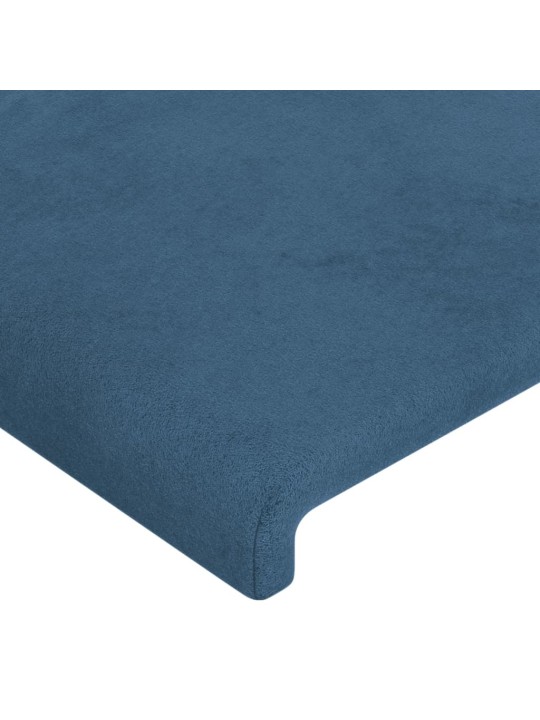 Voodipeatsid 4 tk, tumesinine, 90x5x78/88 cm, samet