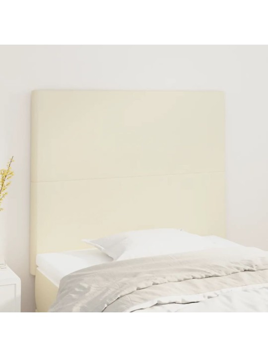 Voodipeatsid 2 tk, kreemjas, 80x5x78/88 cm, kangas