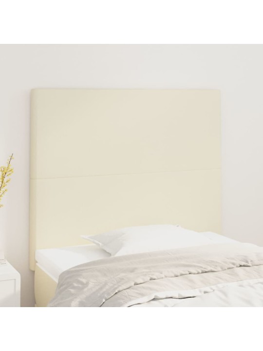 Voodipeatsid 2 tk, kreemjas, 90x5x78/88 cm, kunstnahk