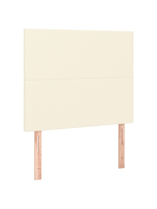 Voodipeatsid 2 tk, kreemjas, 100x5x78/tk8 cm, kunstnahk