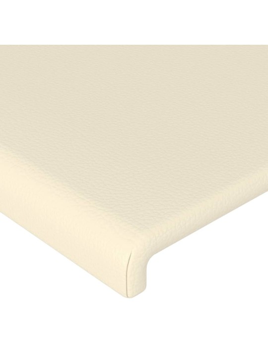 Voodipeatsid 2 tk, kreemjas, 100x5x78/tk8 cm, kunstnahk