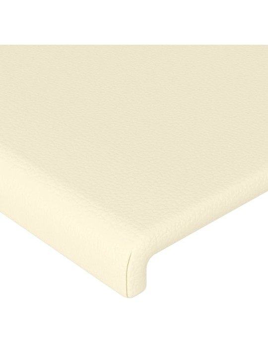 Voodipeatsid 4 tk, kreemjas, 72x5x78/88 cm, kangas