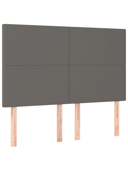 Voodipeatsid 4 tk, hall, 72x5x78/88 cm, kangas
