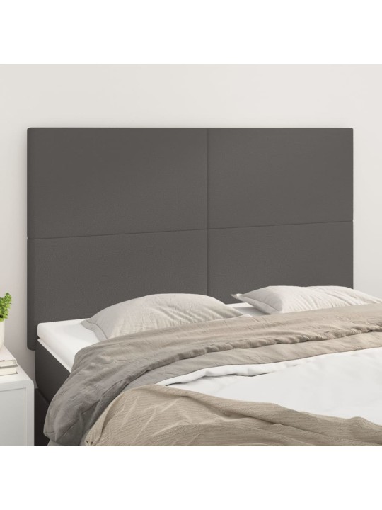 Voodipeatsid 4 tk, hall, 72x5x78/88 cm, kangas