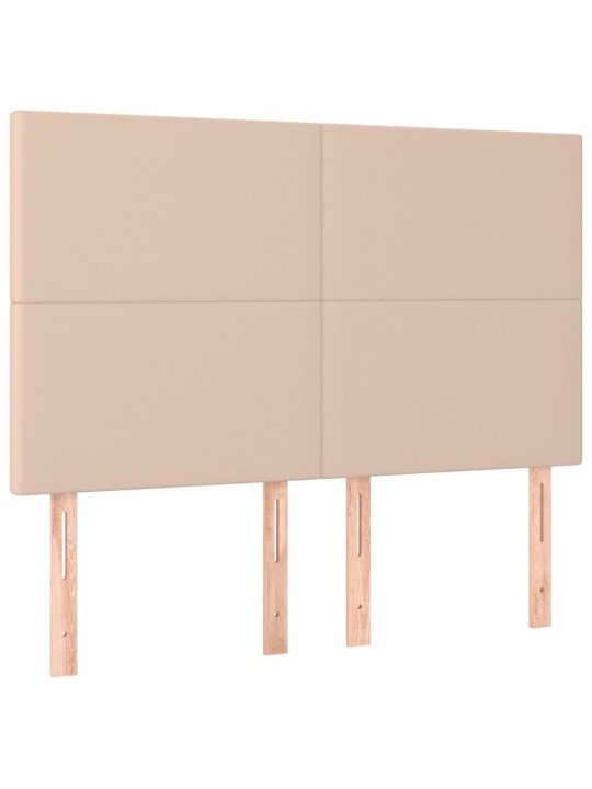 Voodipeatsid 4 tk, cappuccino, 72x5x78/88 cm, kangas