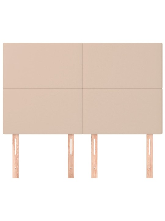 Voodipeatsid 4 tk, cappuccino, 72x5x78/88 cm, kangas