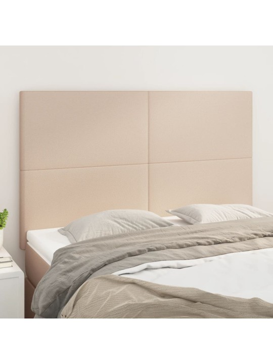 Voodipeatsid 4 tk, cappuccino, 72x5x78/88 cm, kangas