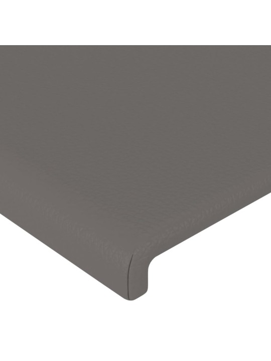 Voodipeatsid 4 tk, hall, 80x5x78/88 cm, kunstnahk