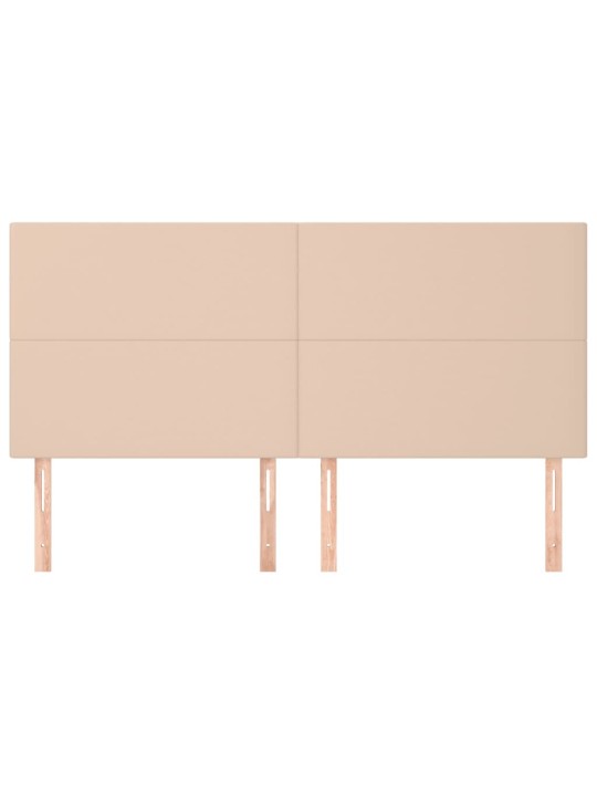 Voodipeatsid 4 tk, cappuccino, 80x5x78/88 cm, kunstnahk