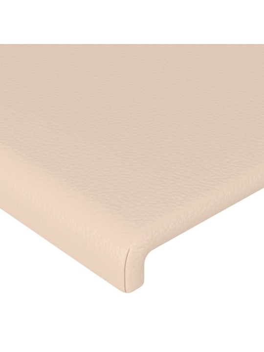 Voodipeatsid 4 tk, cappuccino, 100x5x78/88 cm, kunstnahk