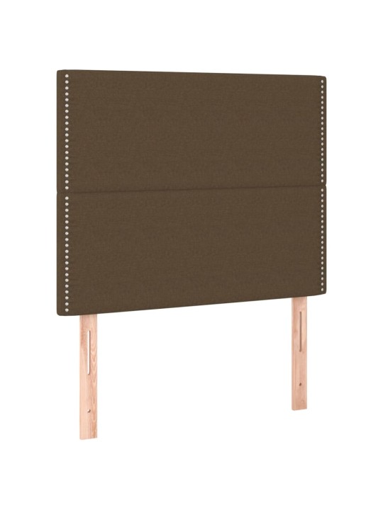 Voodipeatsid 2 tk, tumepruun, 100x5x78/88 cm, kangas