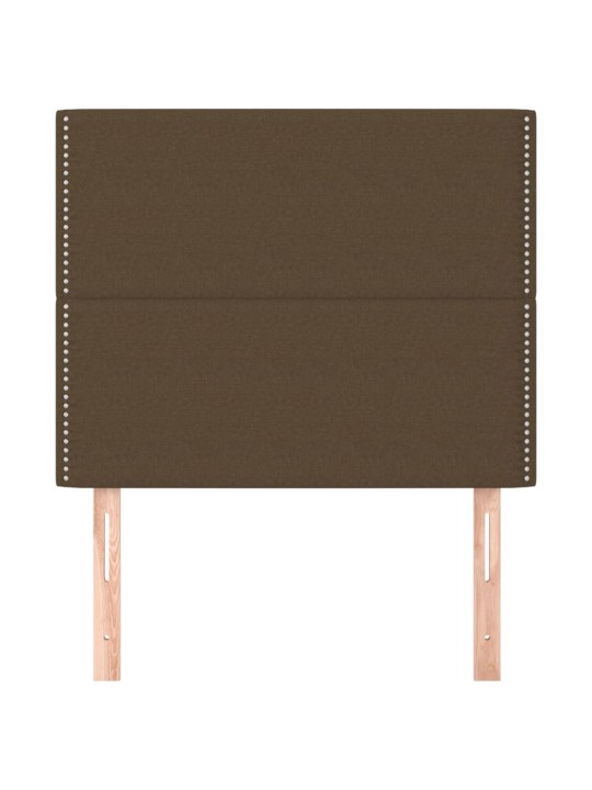 Voodipeatsid 2 tk, tumepruun, 100x5x78/88 cm, kangas