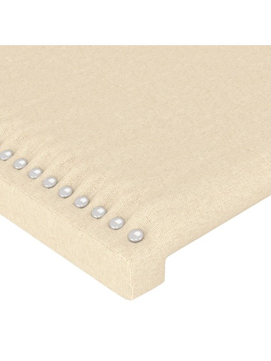 Voodipeatsid 2 tk, kreemjas, 100x5x78/88 cm, kangas