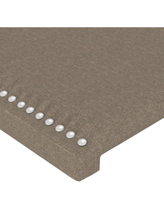 Voodipeatsid 4 tk, pruunikashall, 90x5x78/88 cm, kangas