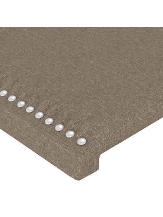 Voodipeatsid 4 tk, pruunikashall, 100x5x78/88 cm, kangas
