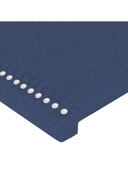 Voodipeatsid 4 tk, sinine, 100x5x78/88 cm, kangas