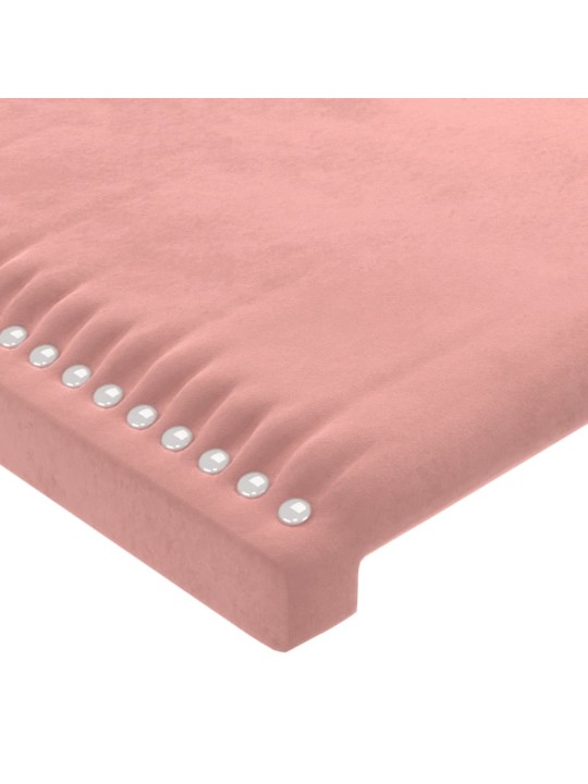 Voodipeatsid 4 tk, roosa, 80x5x78/88 cm, samet