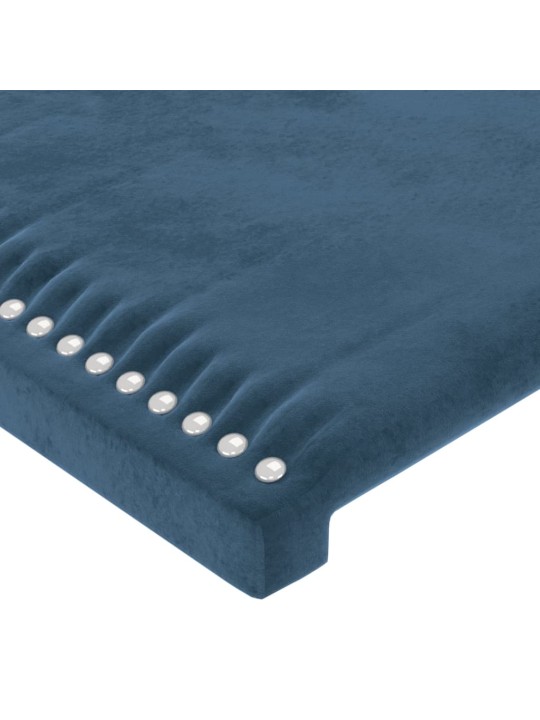 Voodipeatsid 4 tk, tumesinine, 90x5x78/88 cm, samet