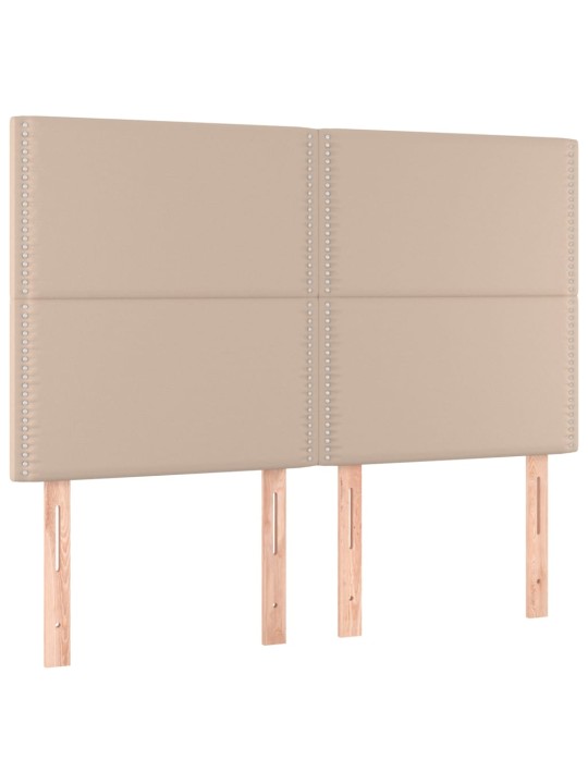 Voodipeatsid 4 tk, cappuccino, 72x5x78/88 cm, kangas