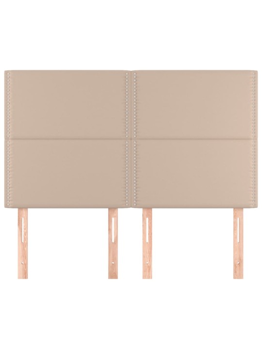 Voodipeatsid 4 tk, cappuccino, 72x5x78/88 cm, kangas
