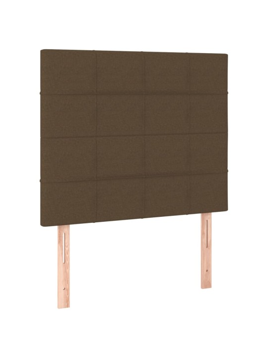 Voodipeatsid 2 tk, tumepruun, 80x5x78/88 cm, kangas