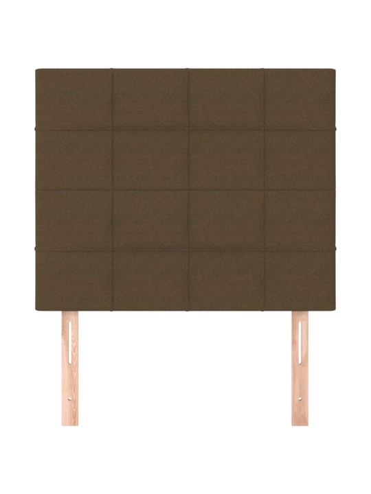 Voodipeatsid 2 tk, tumepruun, 80x5x78/88 cm, kangas