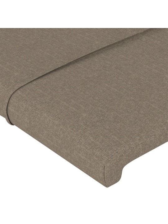 Voodipeatsid 2 tk, pruunikashall, 80x5x78/88 cm, kangas