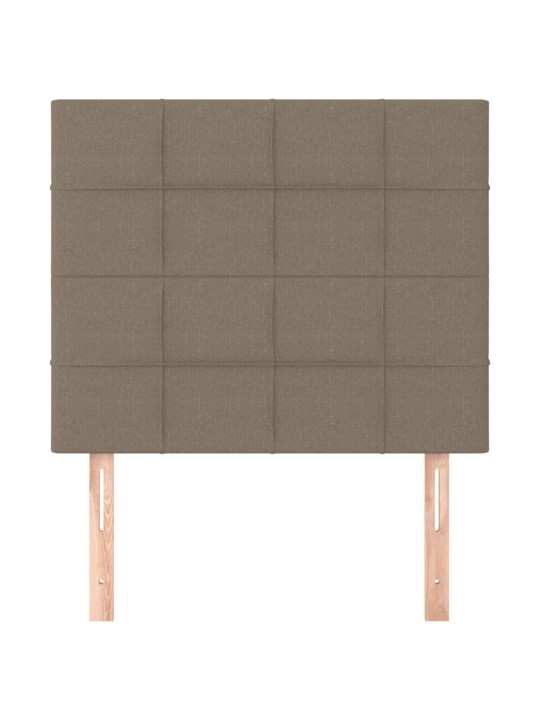 Voodipeatsid 2 tk, pruunikashall, 90x5x78/88 cm, kangas