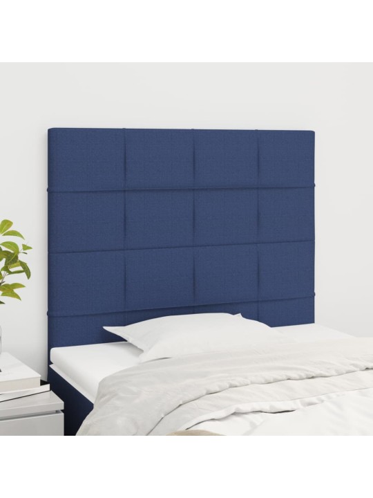 Voodipeatsid 2 tk, sinine, 90x5x78/88 cm, kangas