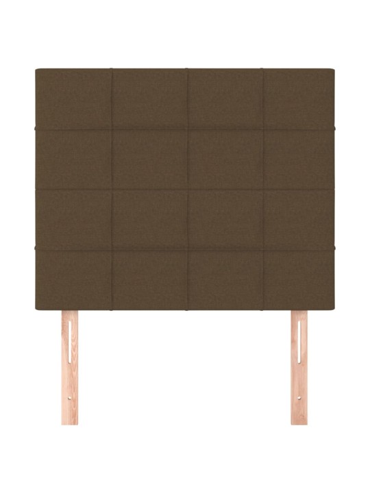 Voodipeatsid 2 tk, tumepruun, 100x5x78/88 cm, kangas