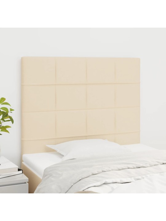 Voodipeatsid 2 tk, kreemjas, 100x5x78/88 cm, kangas