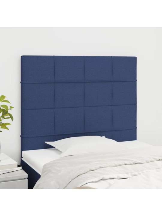 Voodipeatsid 2 tk, sinine, 100x5x78/88 cm, kangas