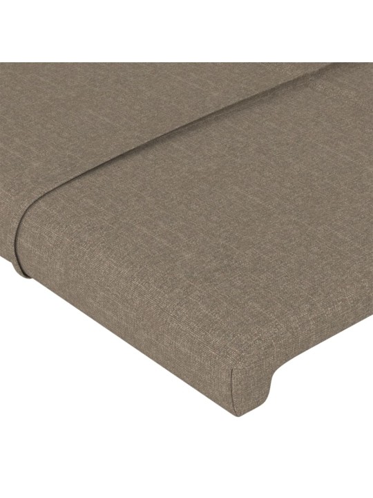 Voodipeatsid 4 tk, pruunikashall, 72x5x78/88 cm, kangas