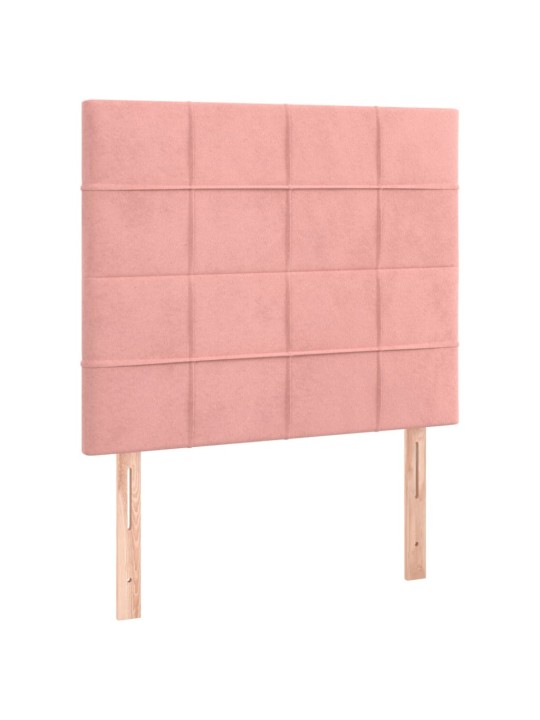 Voodipeatsid 2 tk, roosa, 90x5x78/88 cm, samet