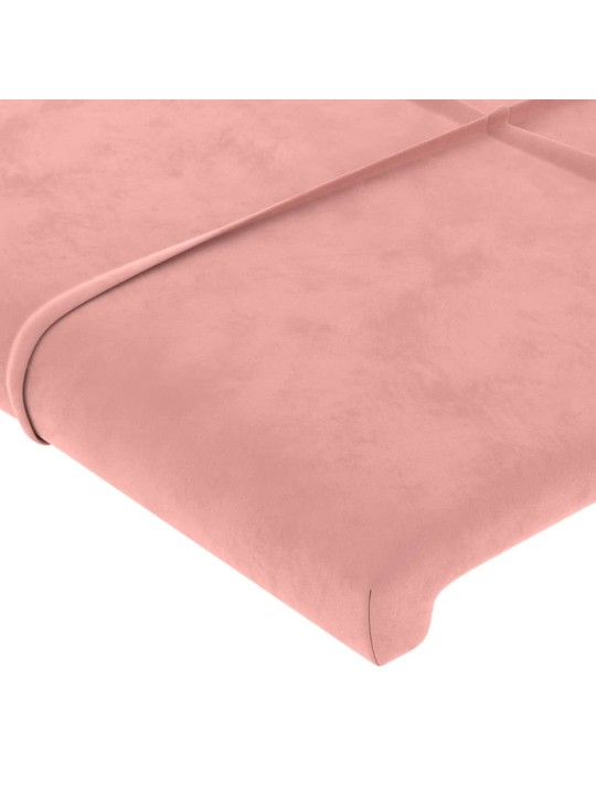Voodipeatsid 2 tk, roosa, 90x5x78/88 cm, samet