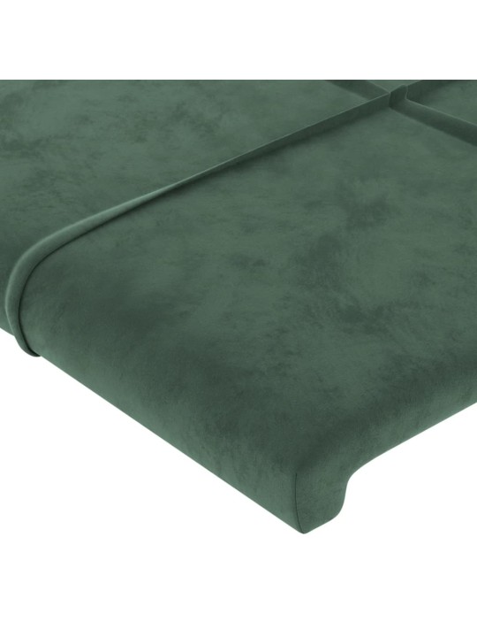 Voodipeatsid 4 tk, tumeroheline, 72x5x78/88 cm, samet