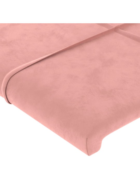 Voodipeatsid 4 tk, roosa, 90x5x78/88 cm, samet