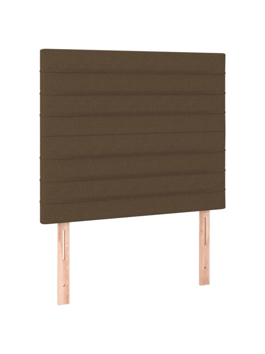 Voodipeatsid 2 tk, tumepruun, 80x5x78/88 cm, kangas